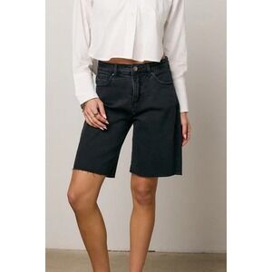 Pendleton Black Bermuda Shorts Women Size 14 Tencel Cotton Spandex Casual